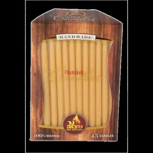 100% All Natural Beeswax Chanukah Candles set of 45 Hand Made