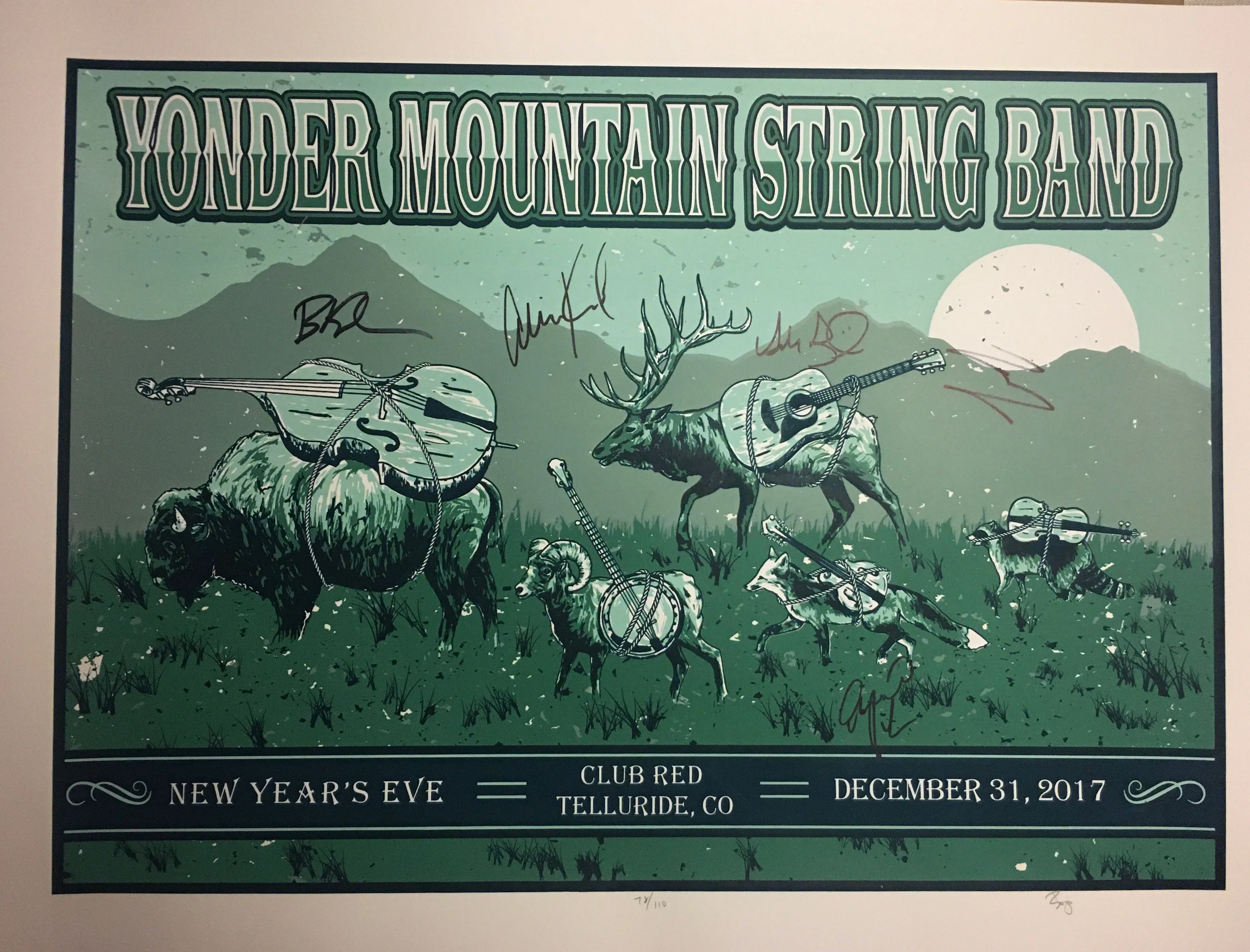 2017 New Years Eve Dec. 31st Club Red, Telluride -  Poster