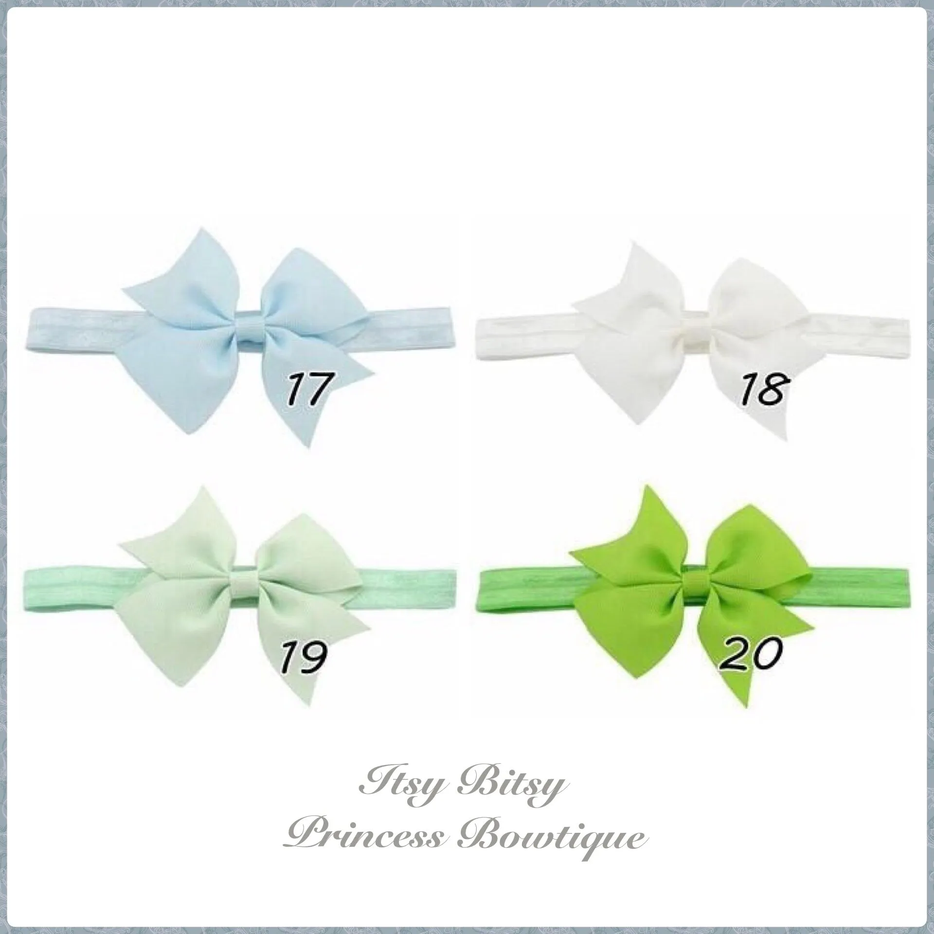 3.5 Inch Bow on Elastic headband