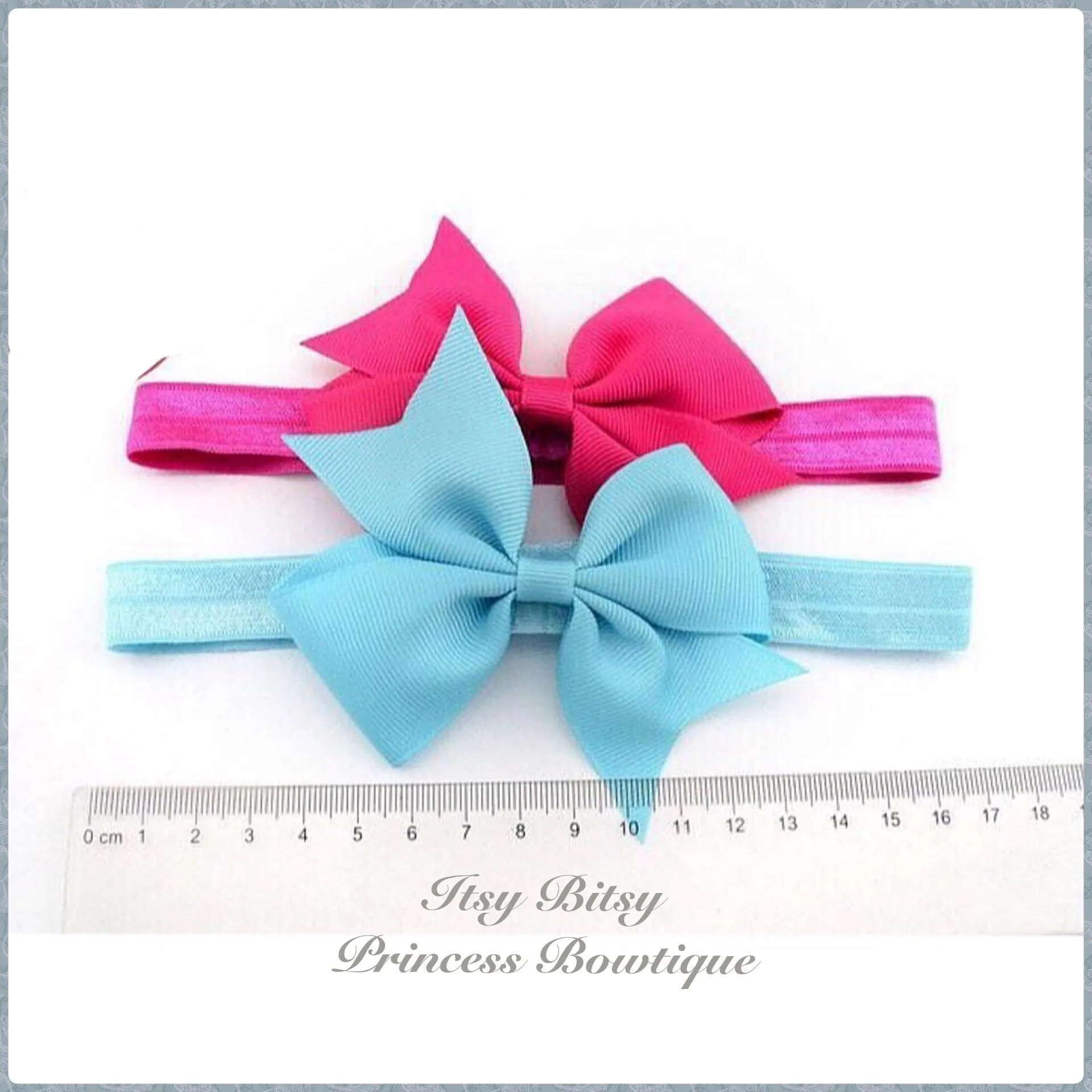 3.5 Inch Bow on Elastic headband