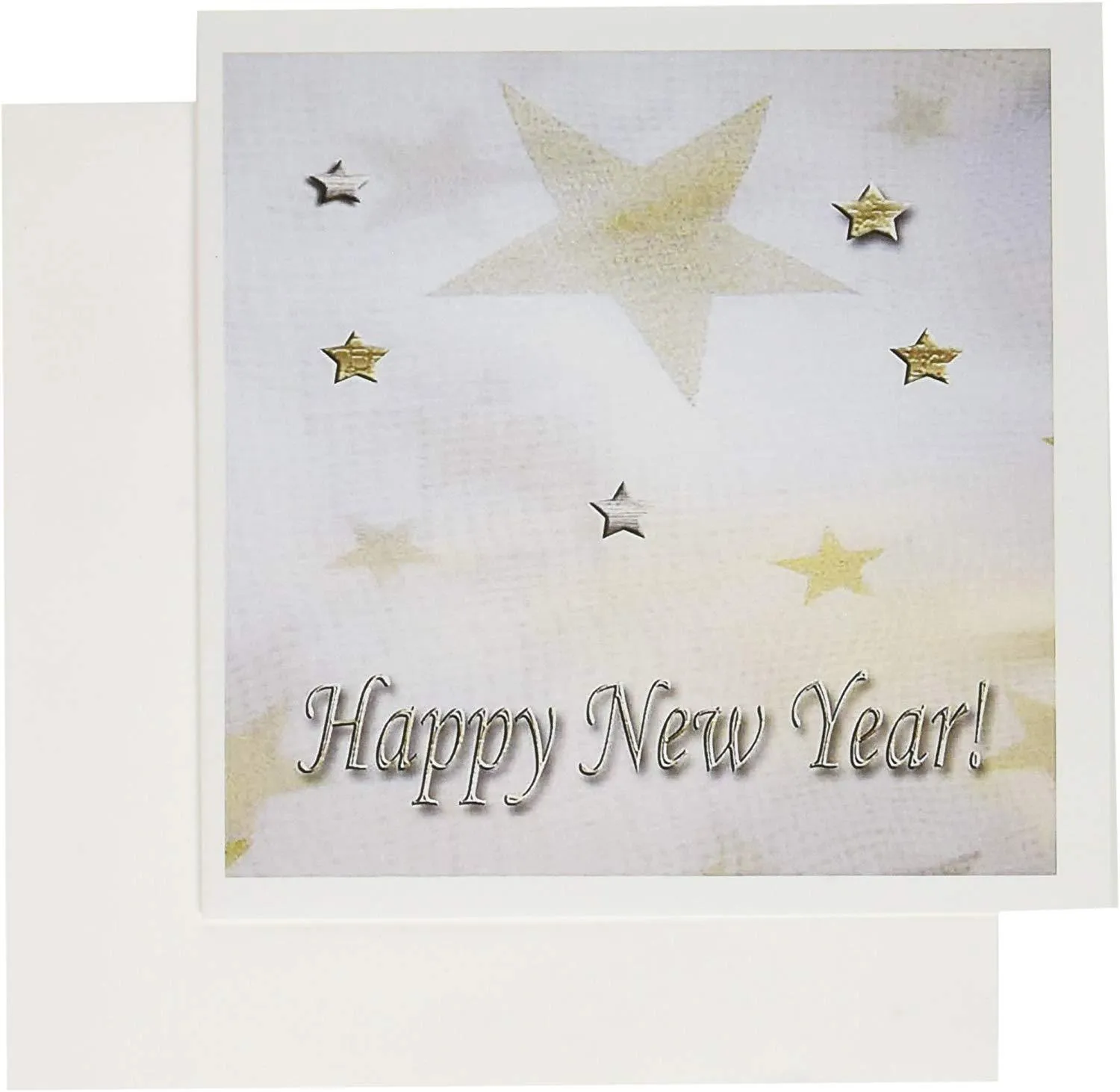 3D Rose Gold and Silver Happy New Years Sweet Gesture Greeting Cards,