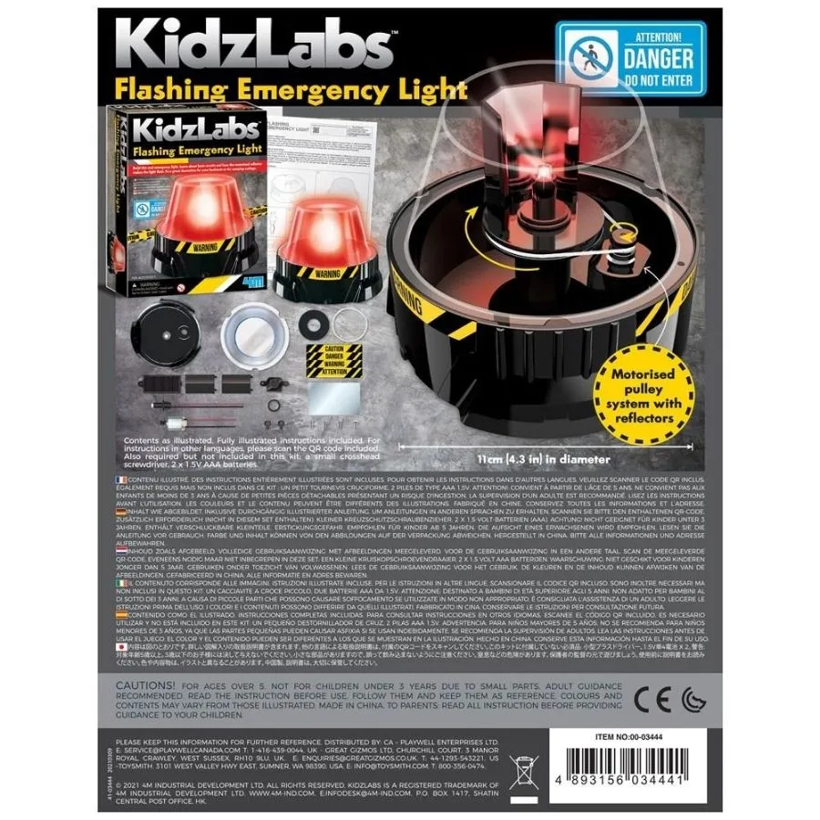 4M - KidzLabs: Flashing Emergency Light