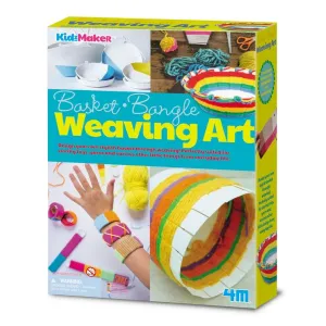 4M - KidzMaker: Basket Weaving Art Craft Set