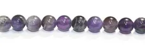 8mm Faceted Amethyst  Round with 2.5mm Hole (aprox26)