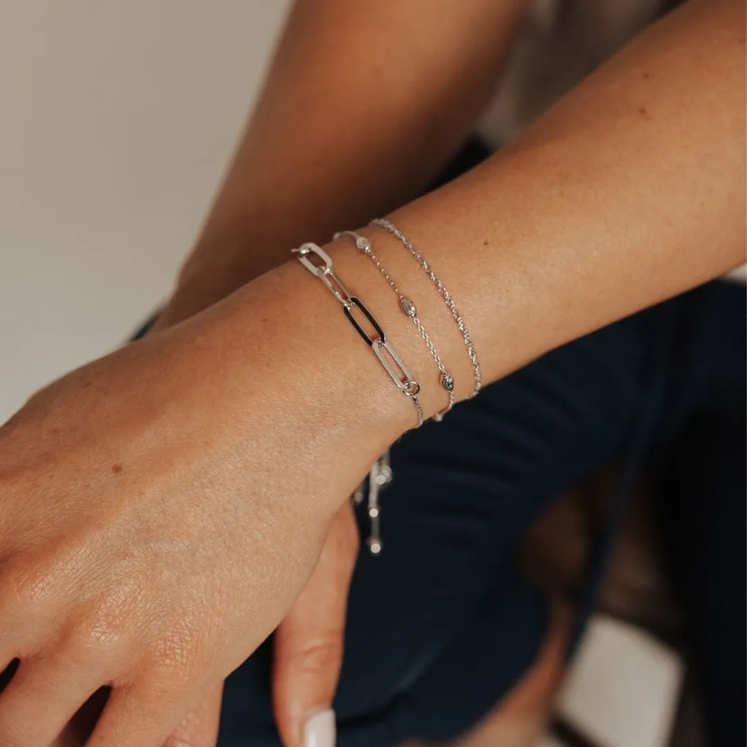 Adjustable Milano Twist Sterling Silver Friendship Bracelet (Silver)