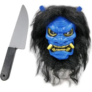 Akita Namahage Mask Demon Oni Blue New Years