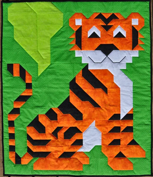 Andy's Tiger Quilt Pattern CQ-136w  - Wholesale Product