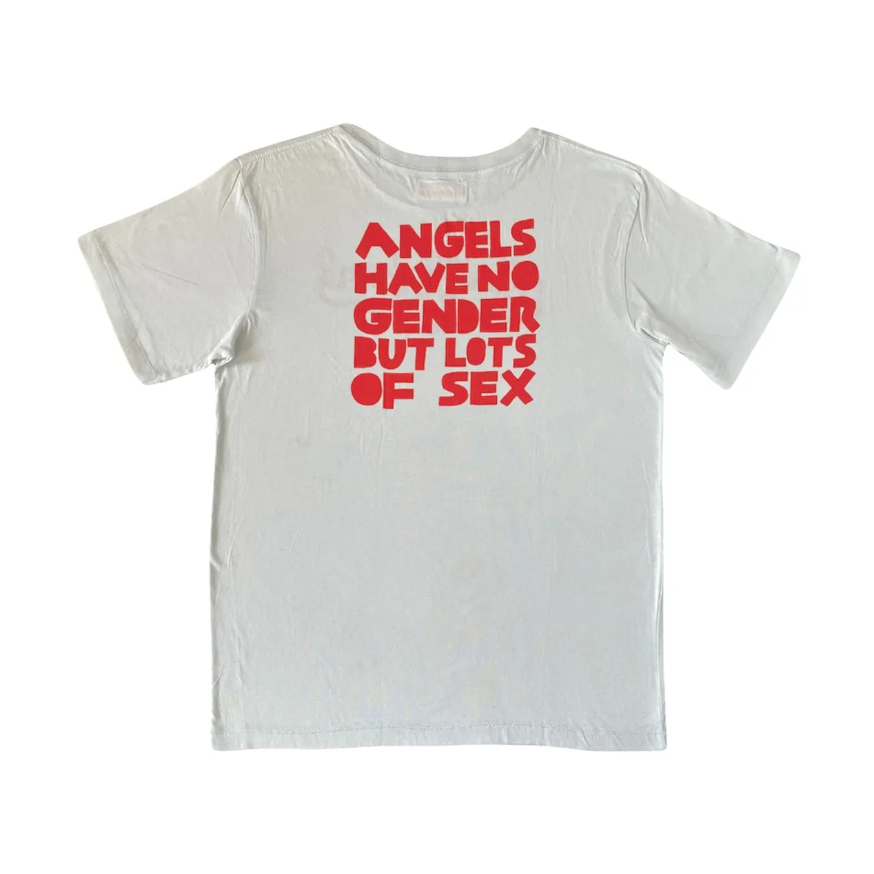 ANGELS HAVE NO GENDER red on grey