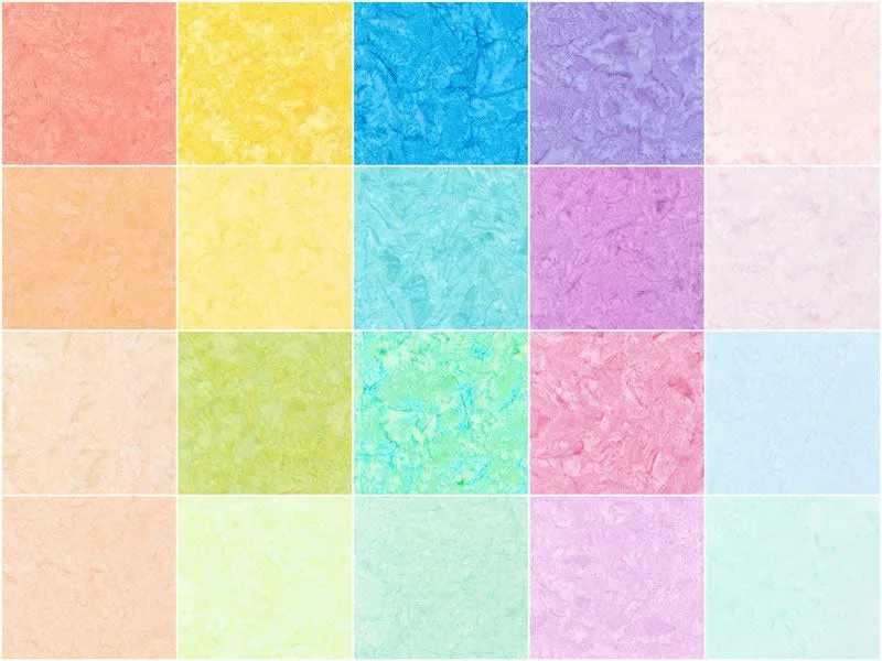 Artisan Batik Solids - Prisma Dyes Cotton Candy Ten Squares