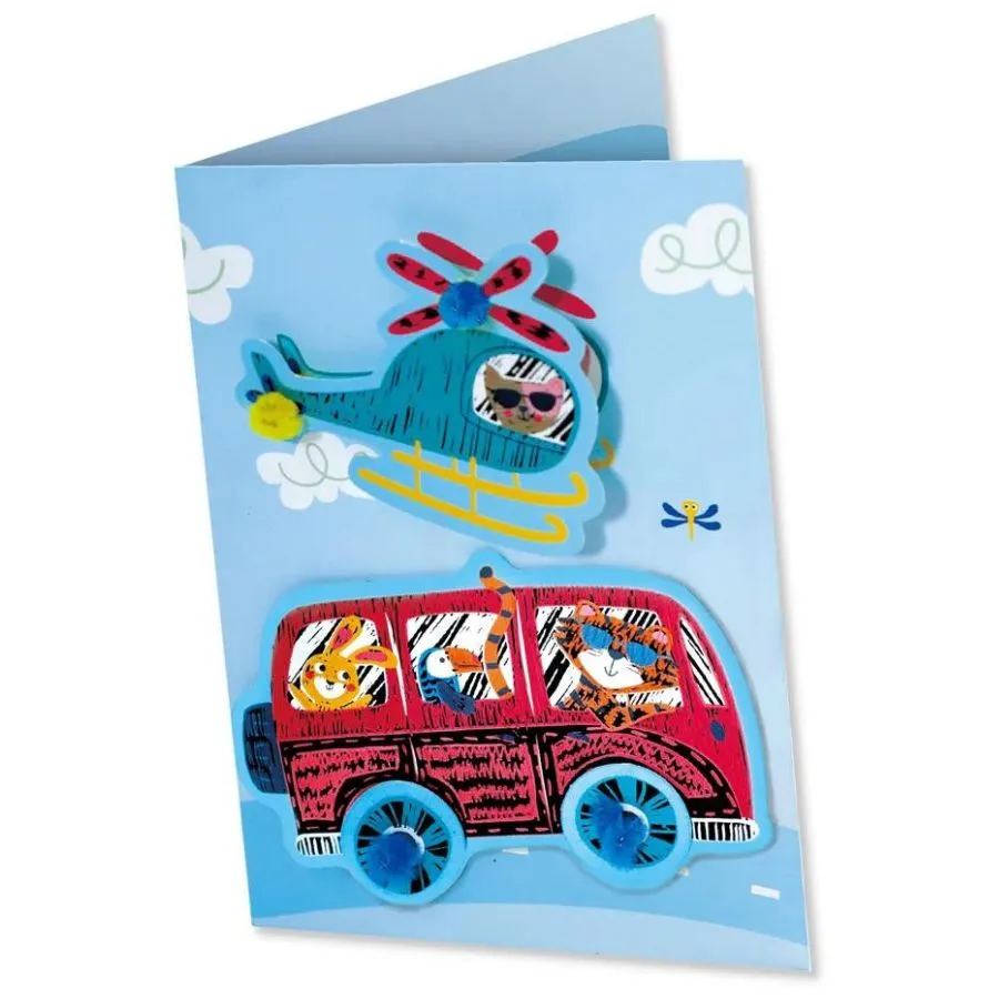 Avenir - Scratch Greeting Card: Cars