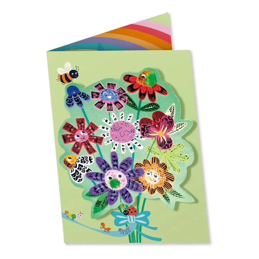 Avenir - Scratch Greeting Card: Flowers