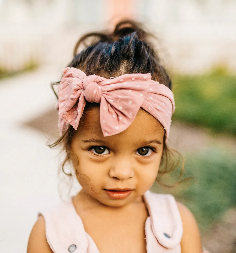 Baby Bling Patterned Shabby Knot Headband