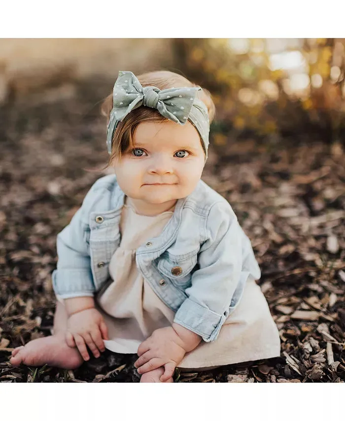 Baby Bling Patterned Shabby Knot Headband