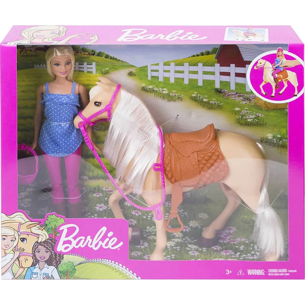 Barbie Doll and Horse - Blonde