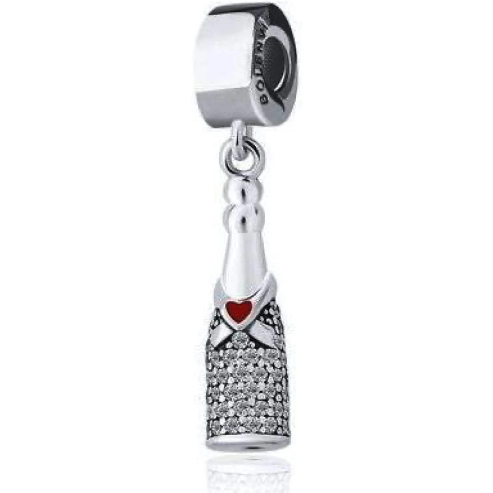 Champagne Bottle Drink Dangle Pendant Charm