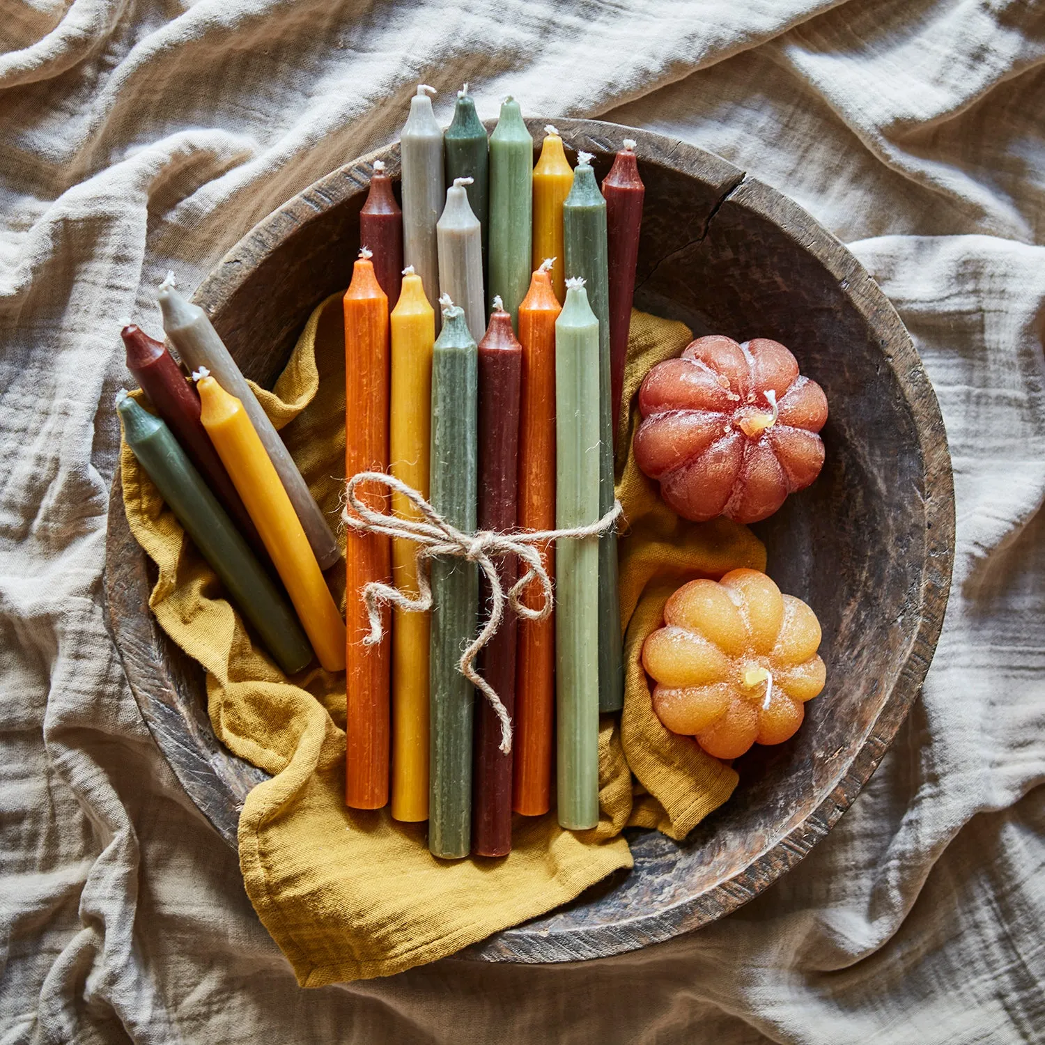 Classic Coloured Dinner Candles