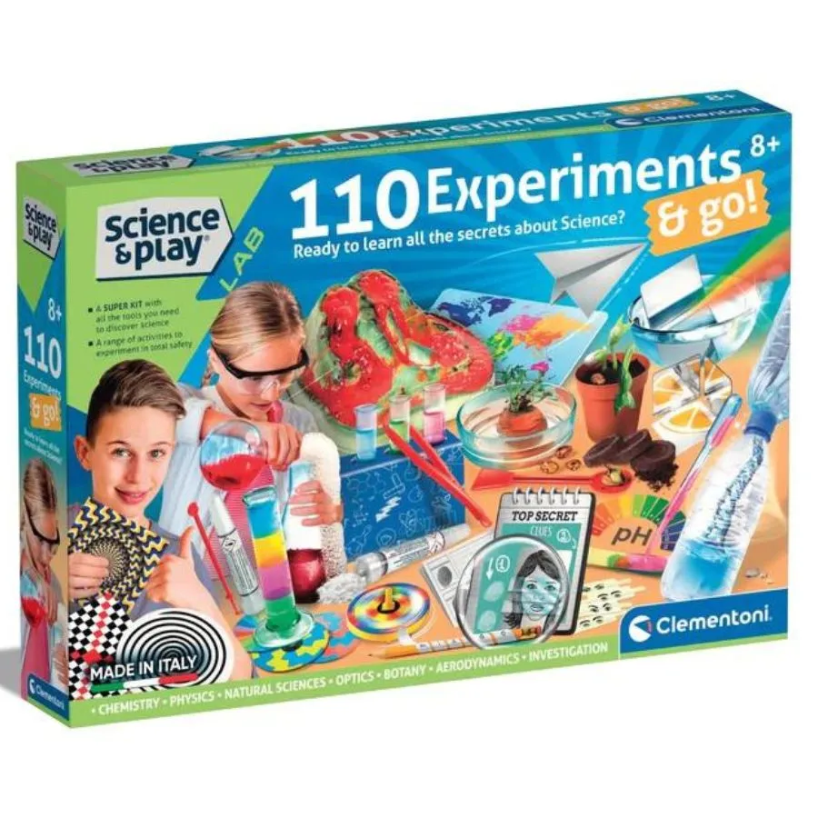 Clementoni - Science and Play: 110 Experiments Science Kit