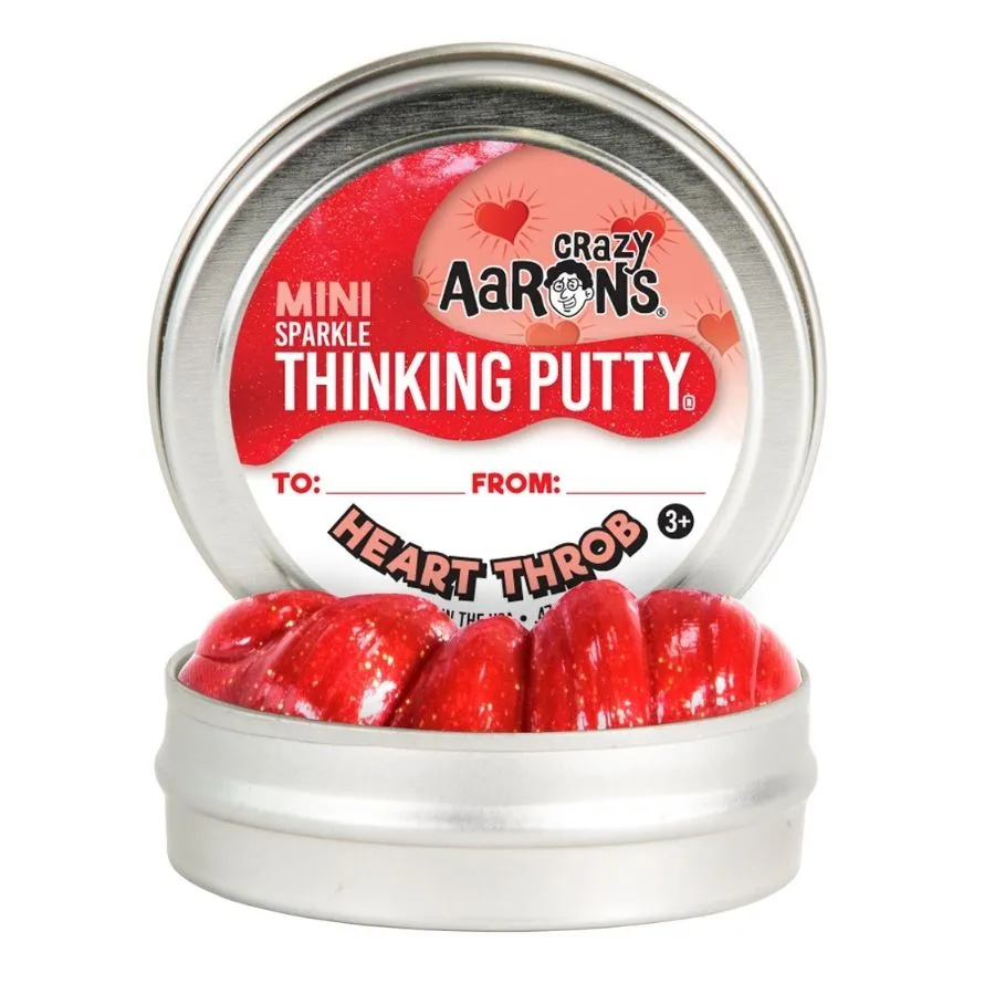 Crazy Aarons Thinking Putty - Heart Throb Sparkle Mini Tin