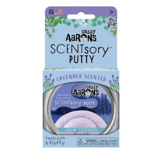 Crazy Aarons Thinking Putty - Scentsory Mindfulness Calm Presence Lavendar Scented 2.75" Tin