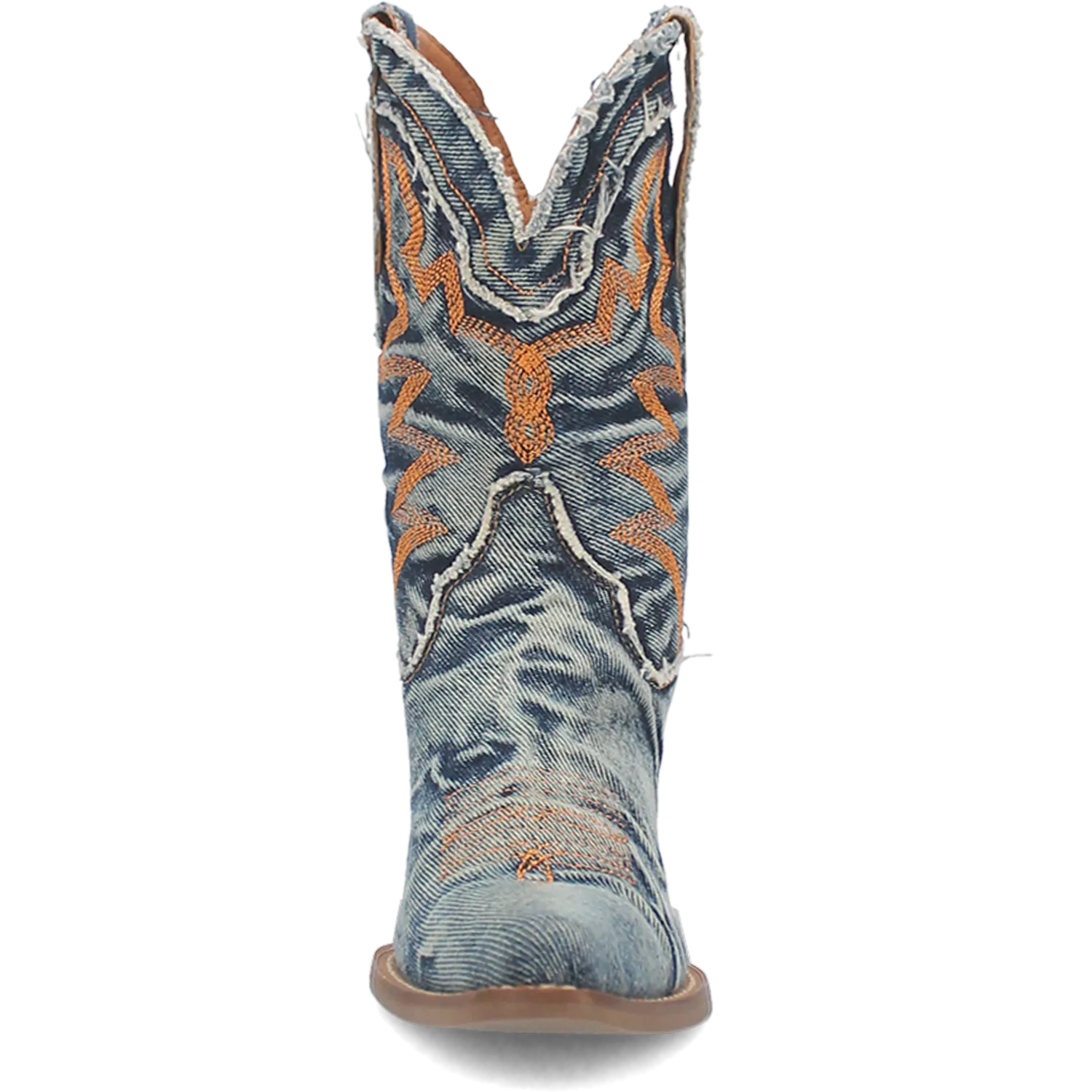 Dingo Women's 9" "Y'all Need Dolly" Short Denim Western Boot - Blue DI950