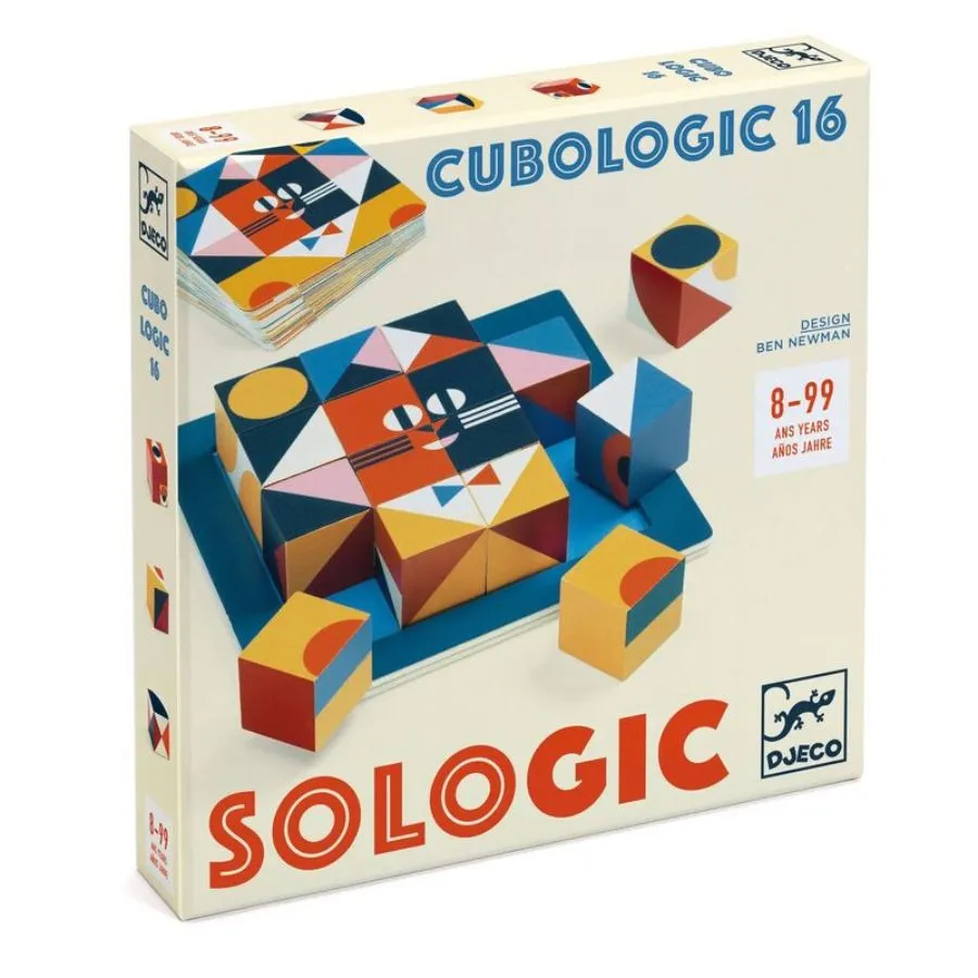 Djeco - Cubologic 16 Sologic Game