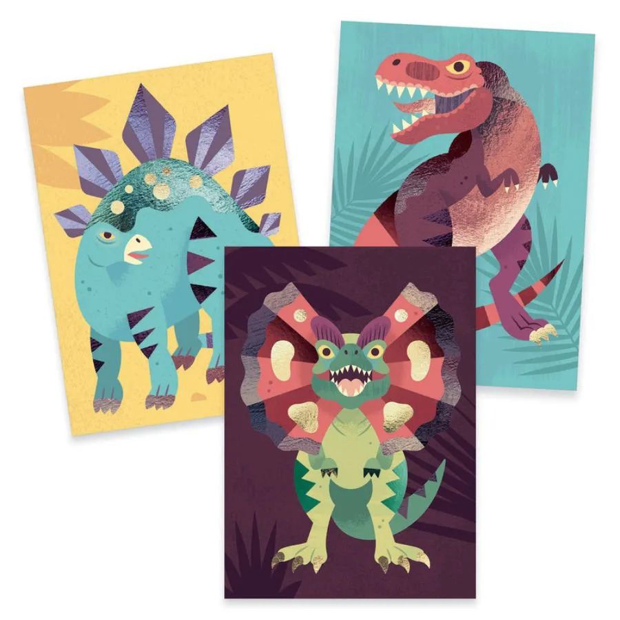 Djeco - Jurassic Foil Pictures Art Set