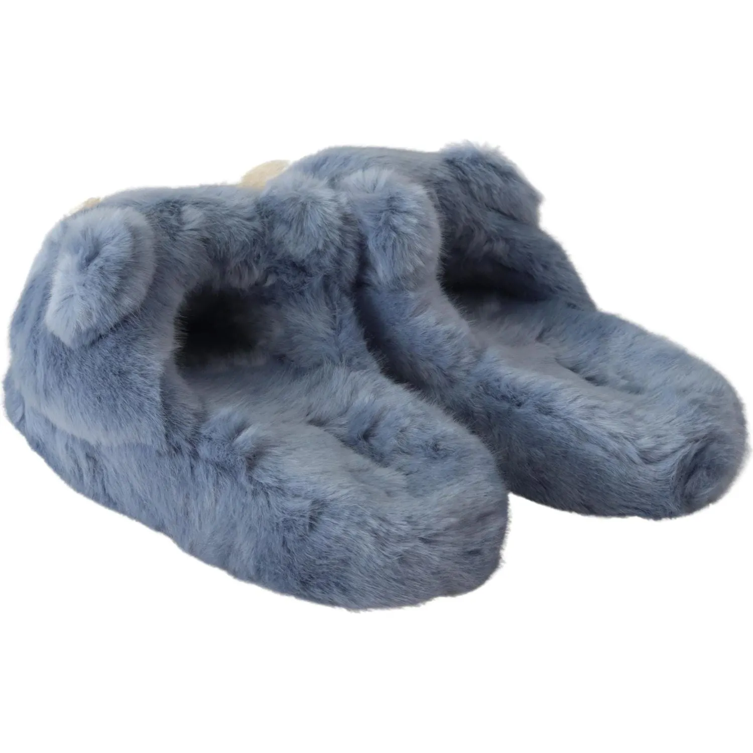 Dolce & Gabbana Chic Teddy Bear Blue Loafers Shoes