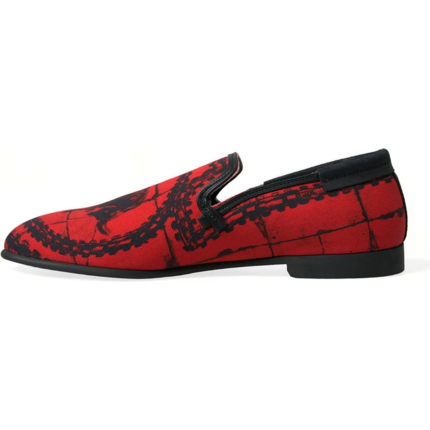 Dolce & Gabbana Torero-Inspired Luxe Red & Black Loafers