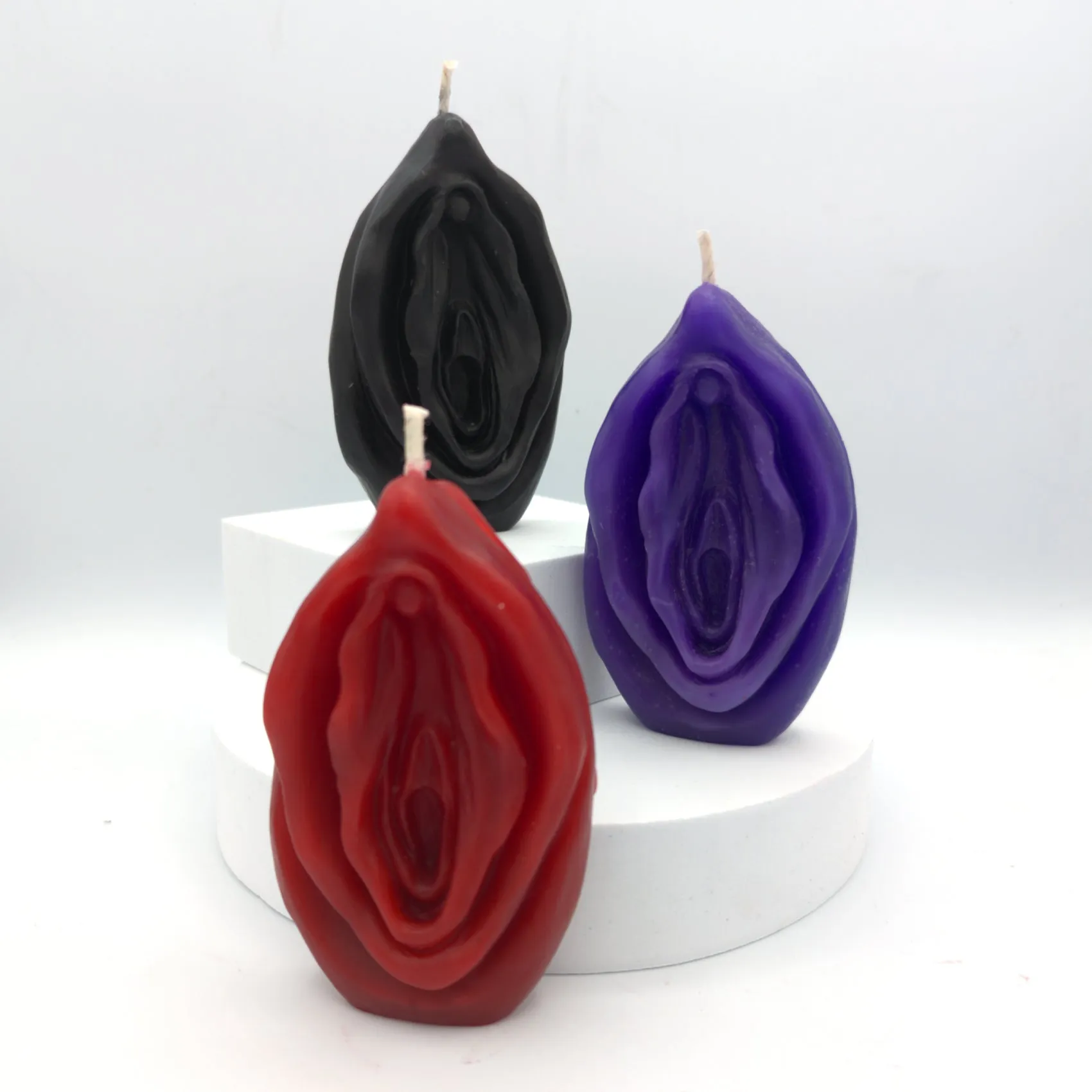 Flaming Hot Genitals - Vulva & Penis wax play Candles