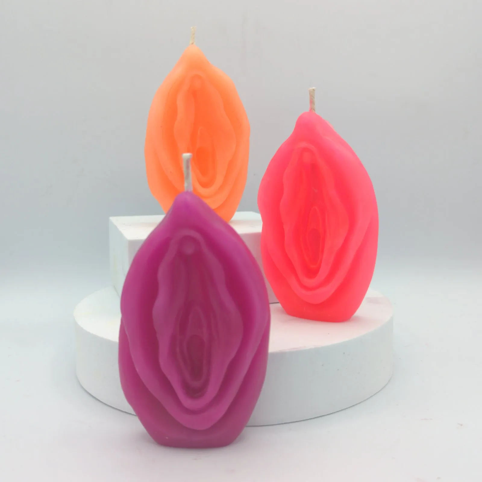 Flaming Hot Genitals - Vulva & Penis wax play Candles