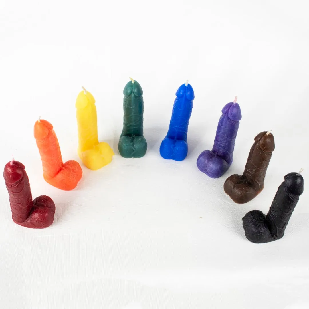 Flaming Hot Genitals - Vulva & Penis wax play Candles