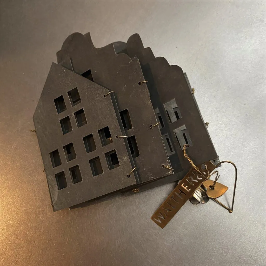 Folding Tin Houses from Walther & Co, Denmark