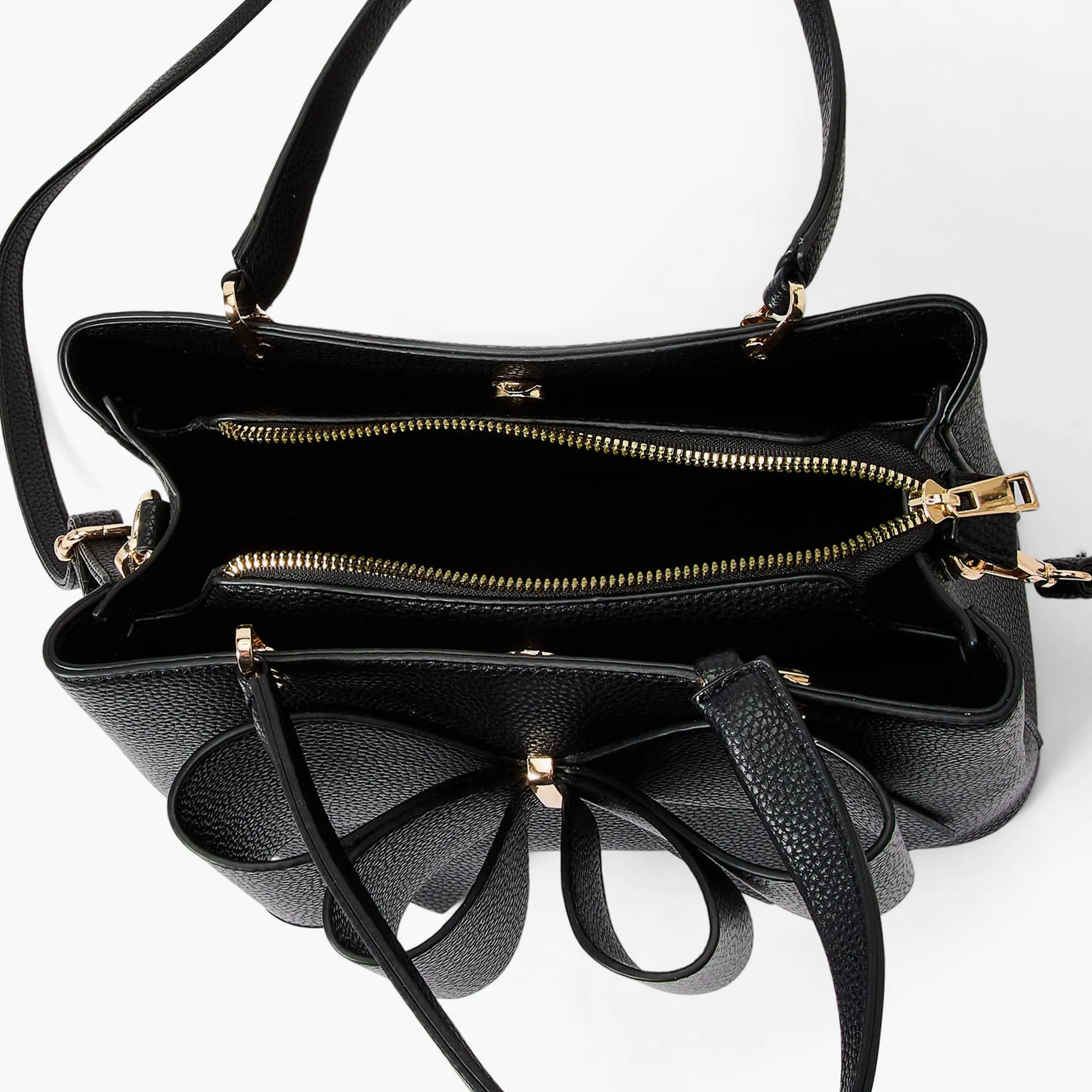 Instant Shipping! Jenna Bow Satchel: Black