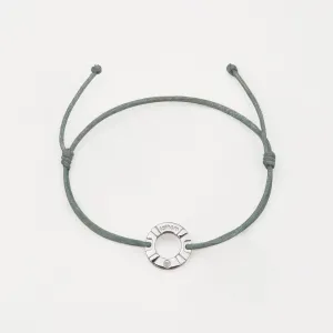 NAURU Mens Womens Buoy Charm String Friendship Bracelets Love His and Hers For Men and Women Silver Sage Green