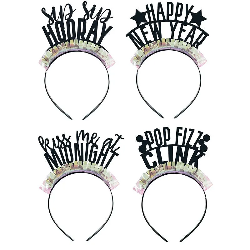 New Year Fringe Headbands (4 pack)