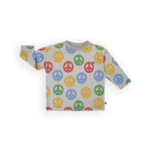 Peace Long Sleeve Oversized Shirt