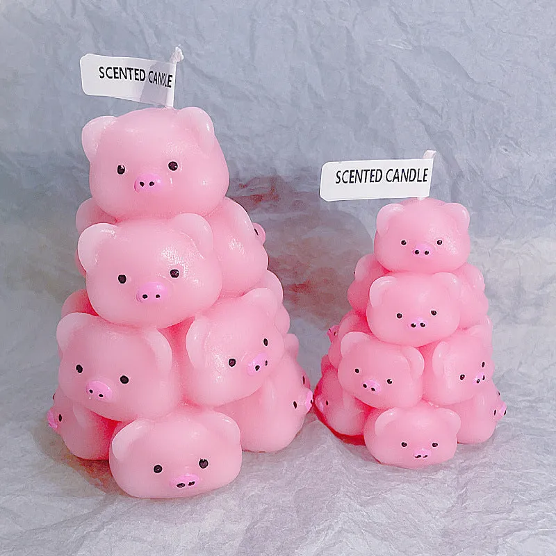 Piggy Tower Shaped Aromatherapy Candle, HG0019