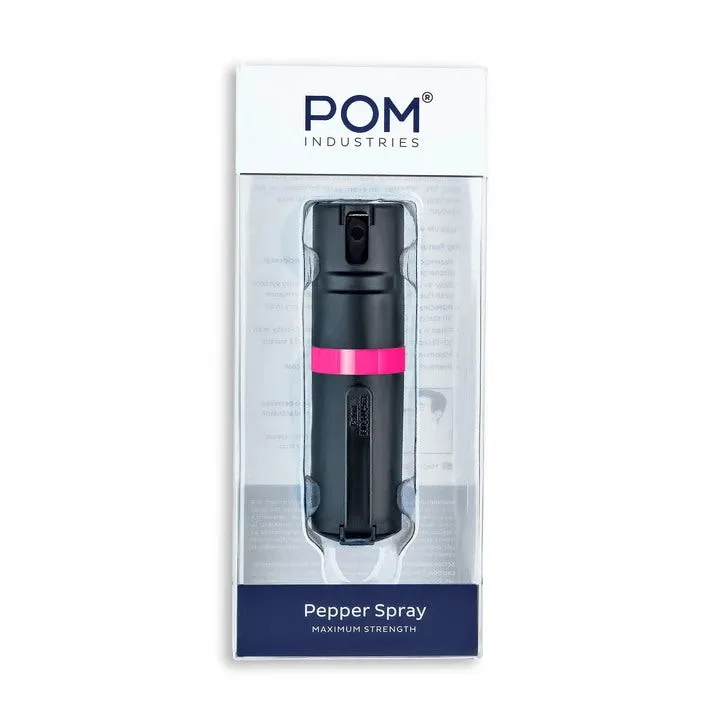 POM Clip Pepper Spray - Black & Coral (1.40% MC)