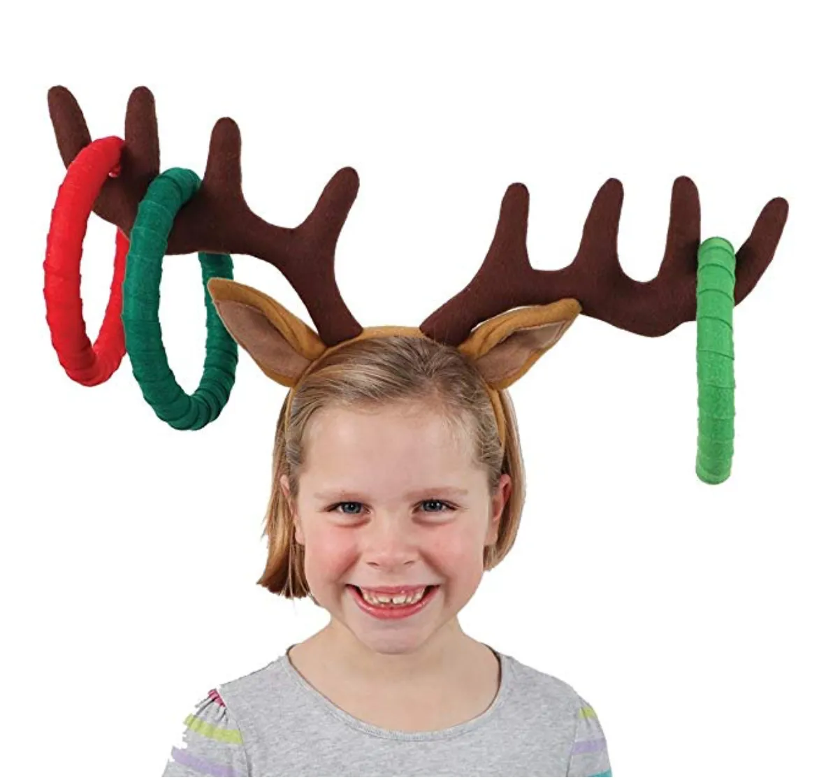 Reindeer Headband Ring Toss Game