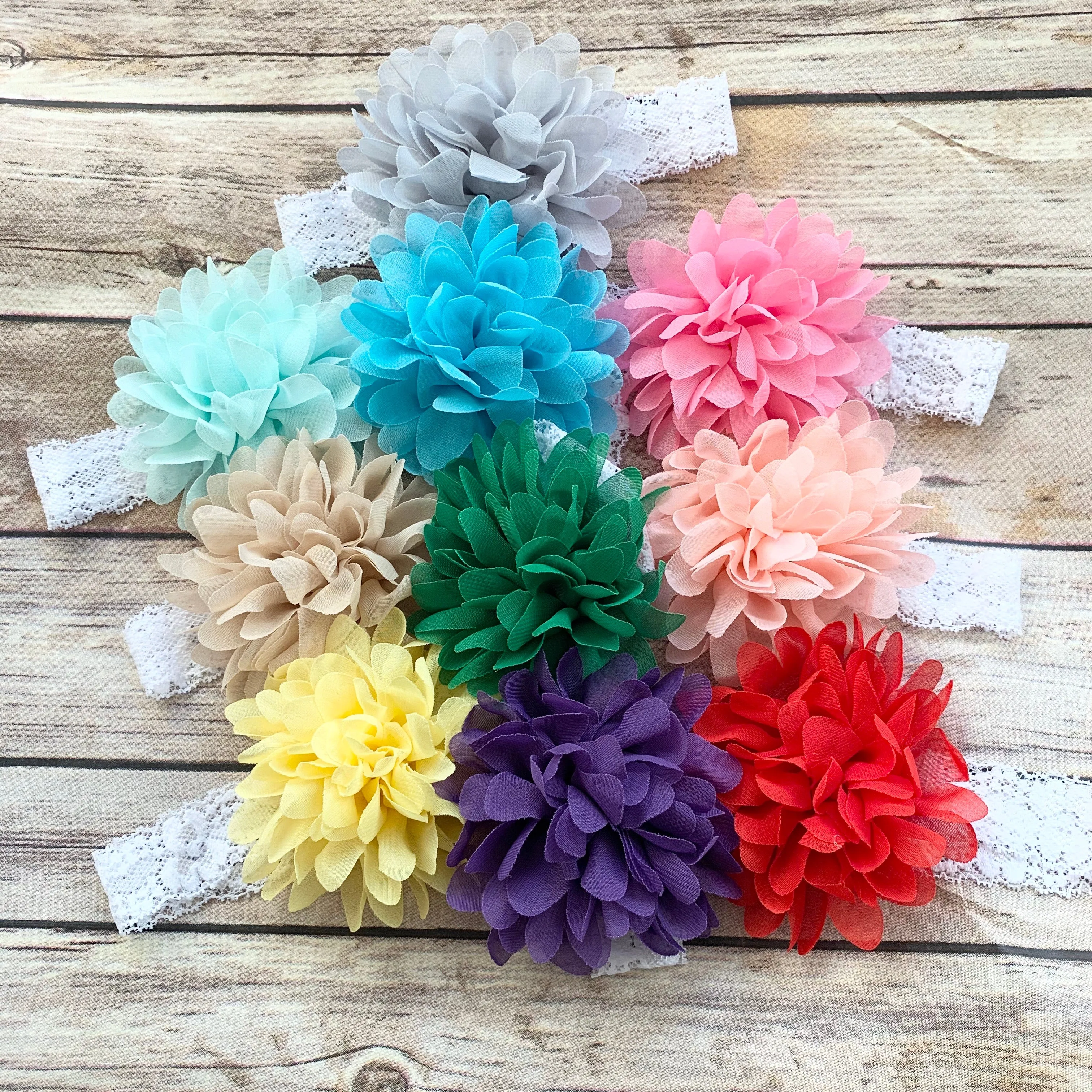 Set of 10 headbands