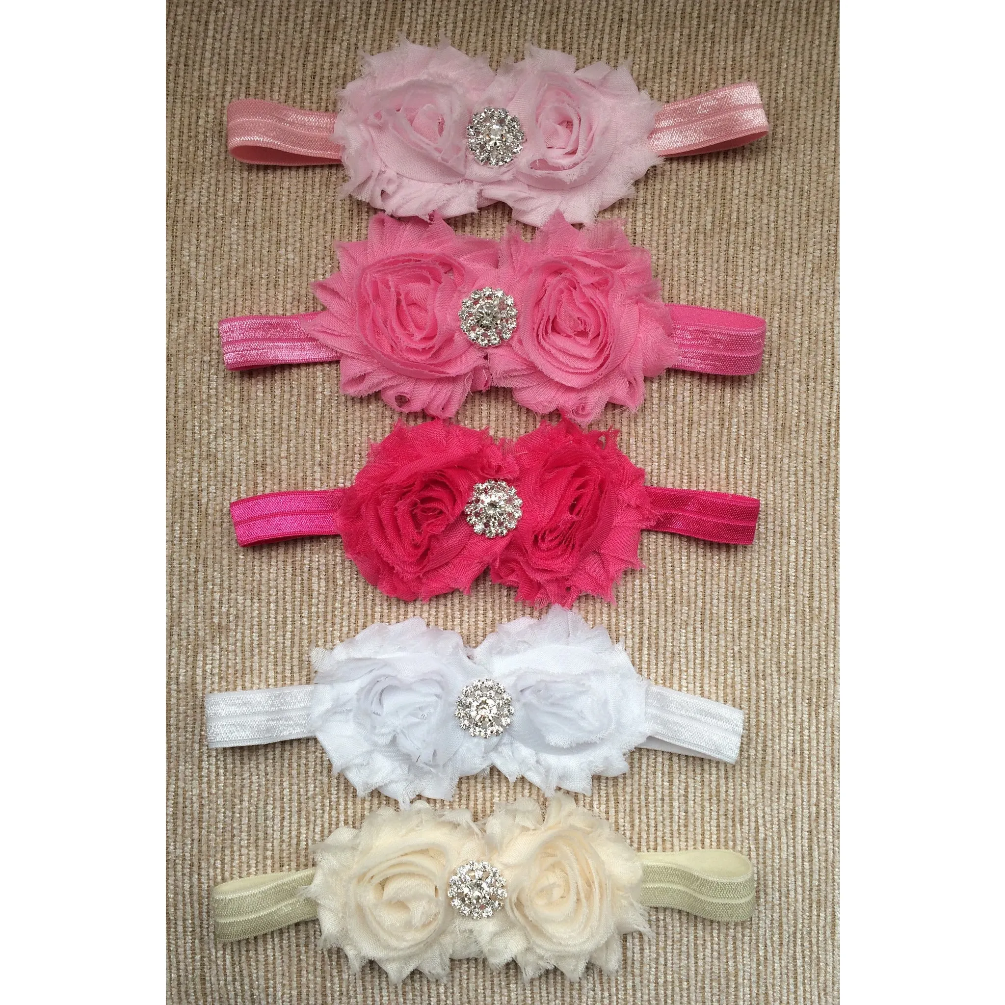 Shabby Baby Headband-PICK YOUR COLOR!