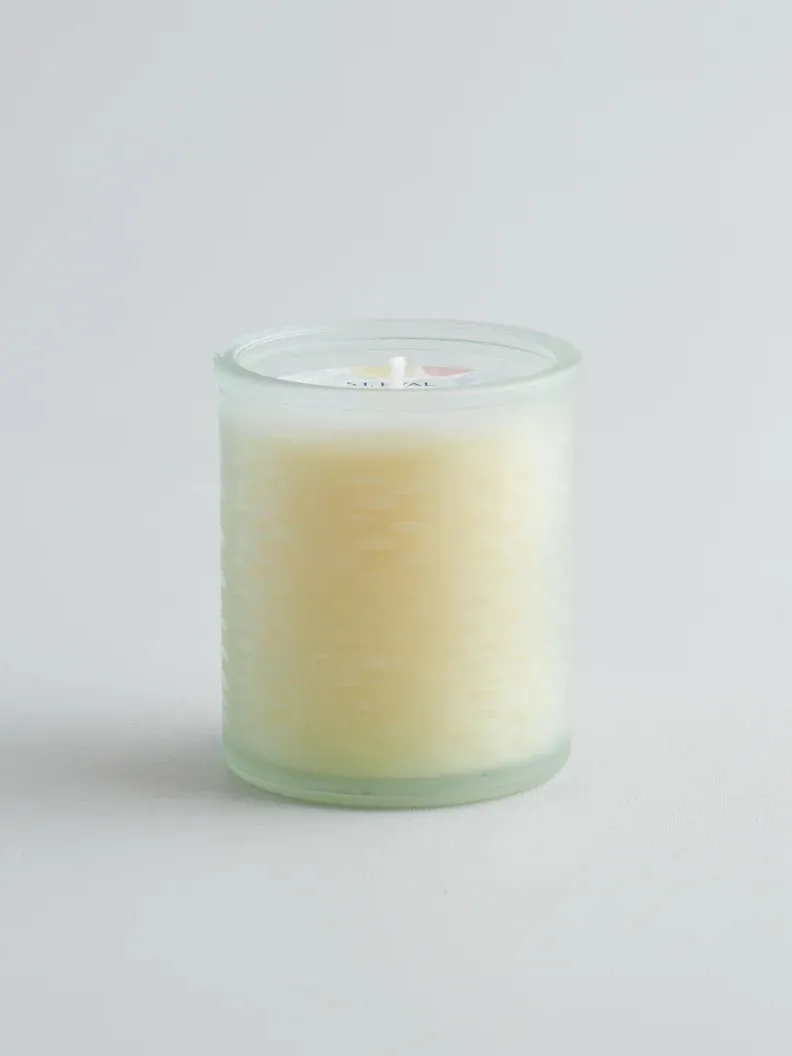 St Eval Beachcombing Glass Candle - Sea Mist