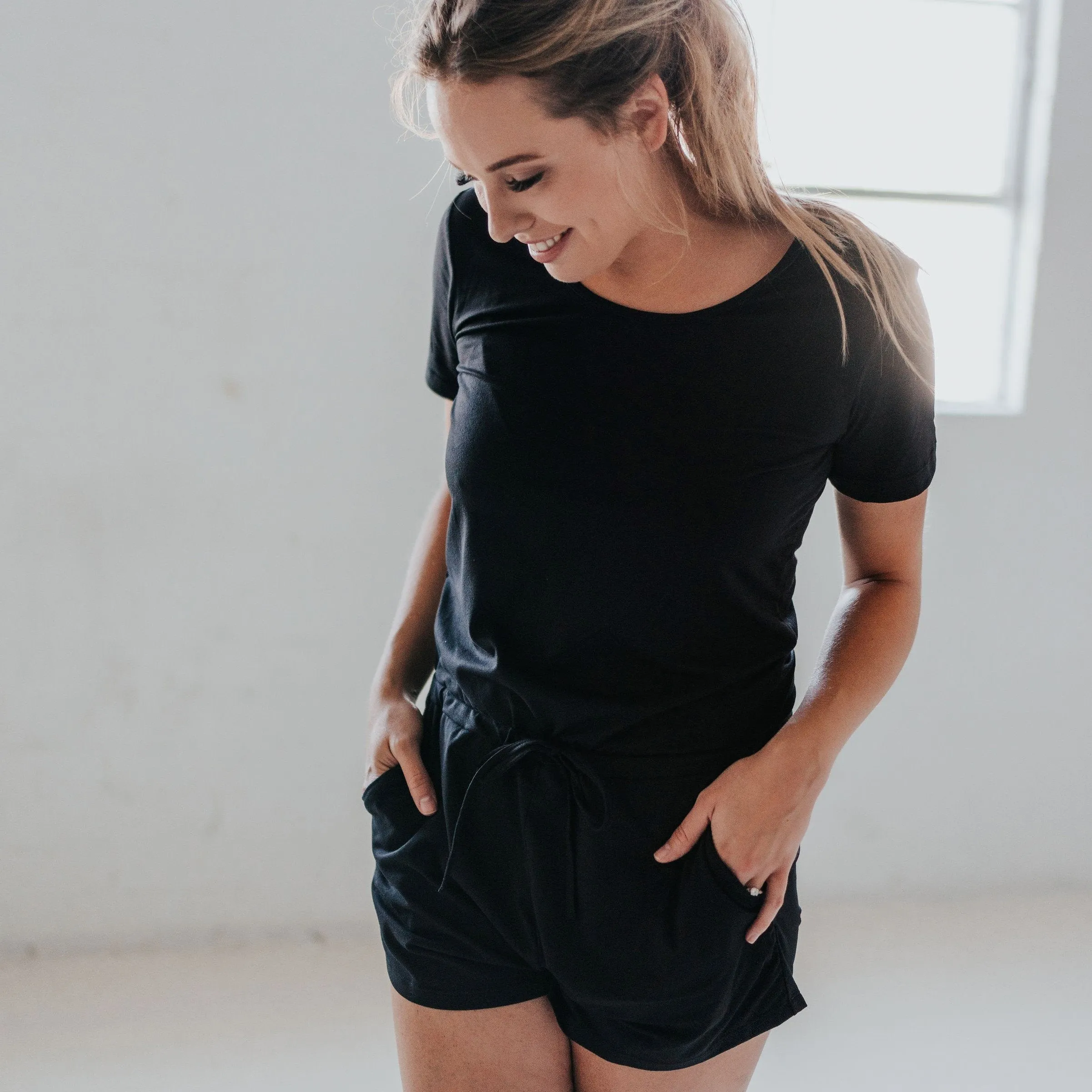 Strappy Romper - Black