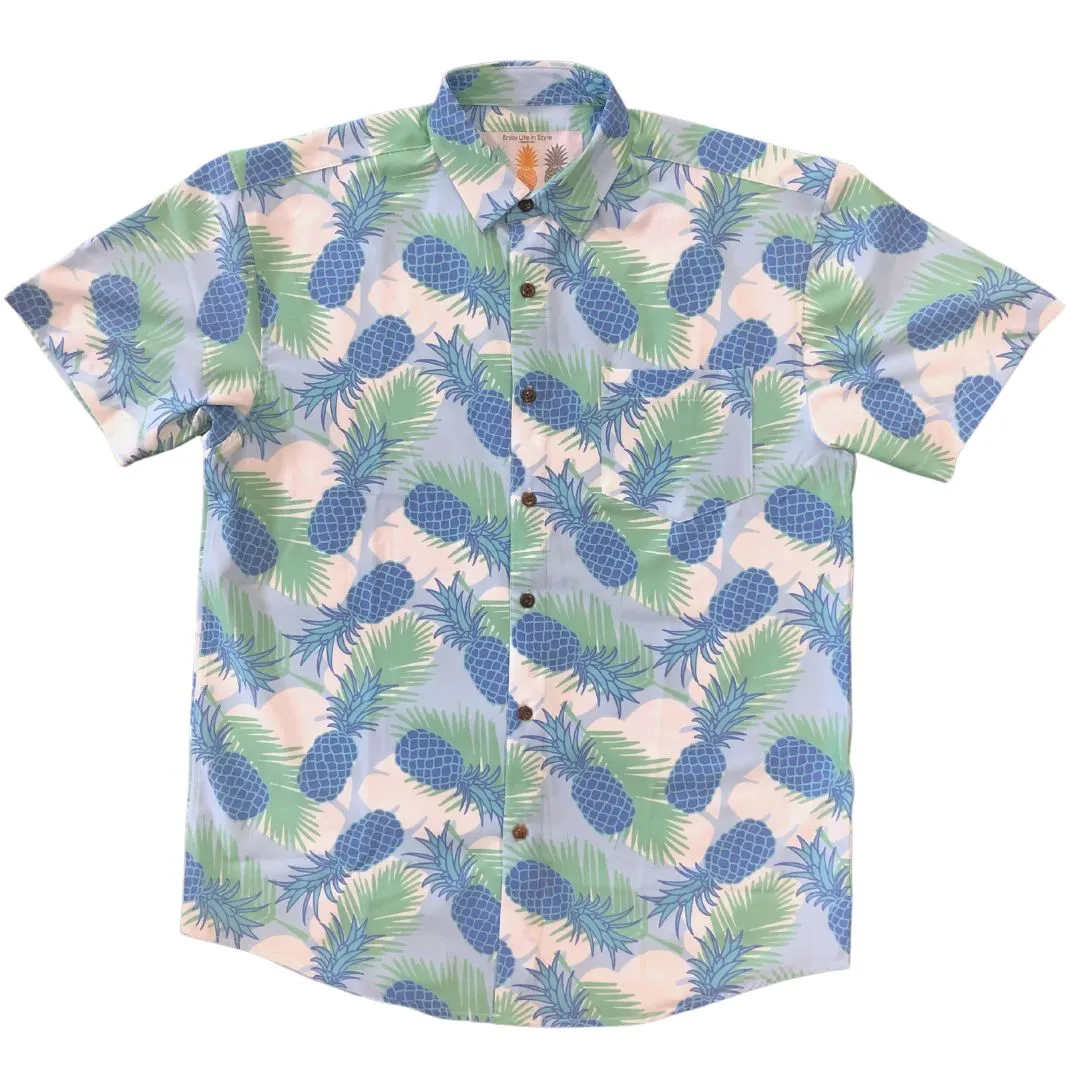 Super Stretch - Pineapple Cool Hawaiian Shirt