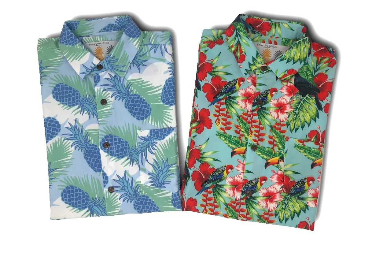 Super Stretch - Pineapple Cool Hawaiian Shirt