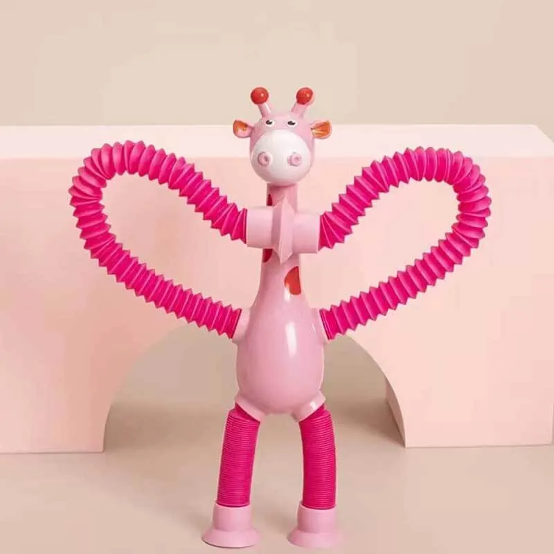 Telescopic Suction Cup Giraffe Toy