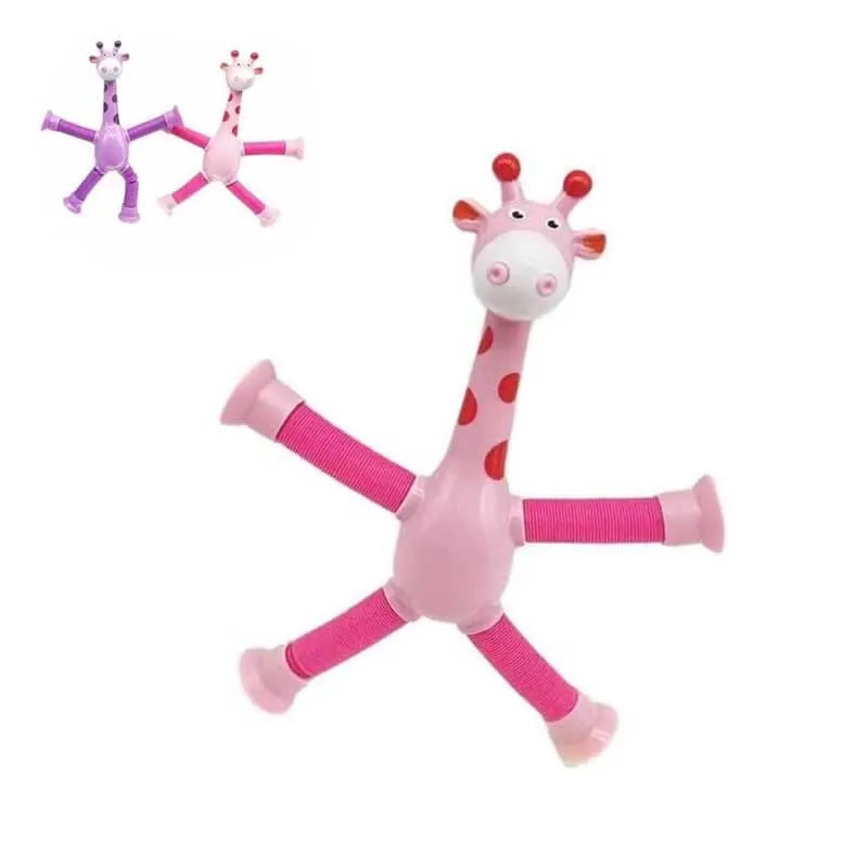 Telescopic Suction Cup Giraffe Toy