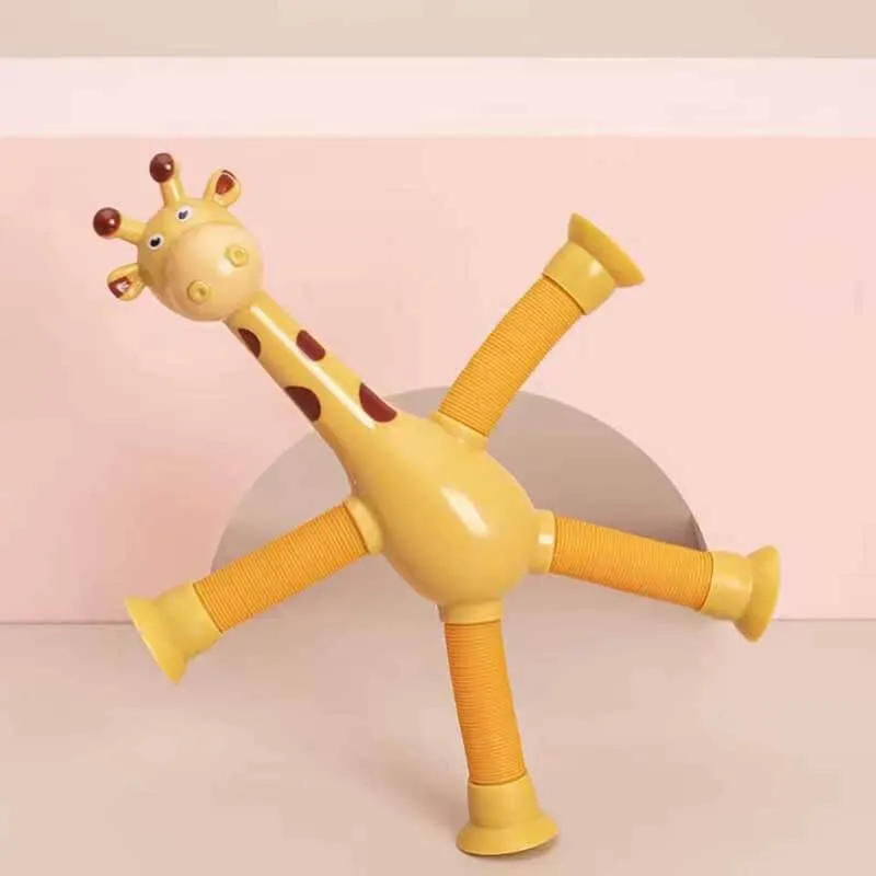 Telescopic Suction Cup Giraffe Toy