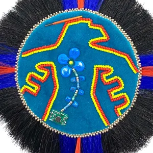 Thunderbird Beadwork Bling Neckpiece by Barry Ace