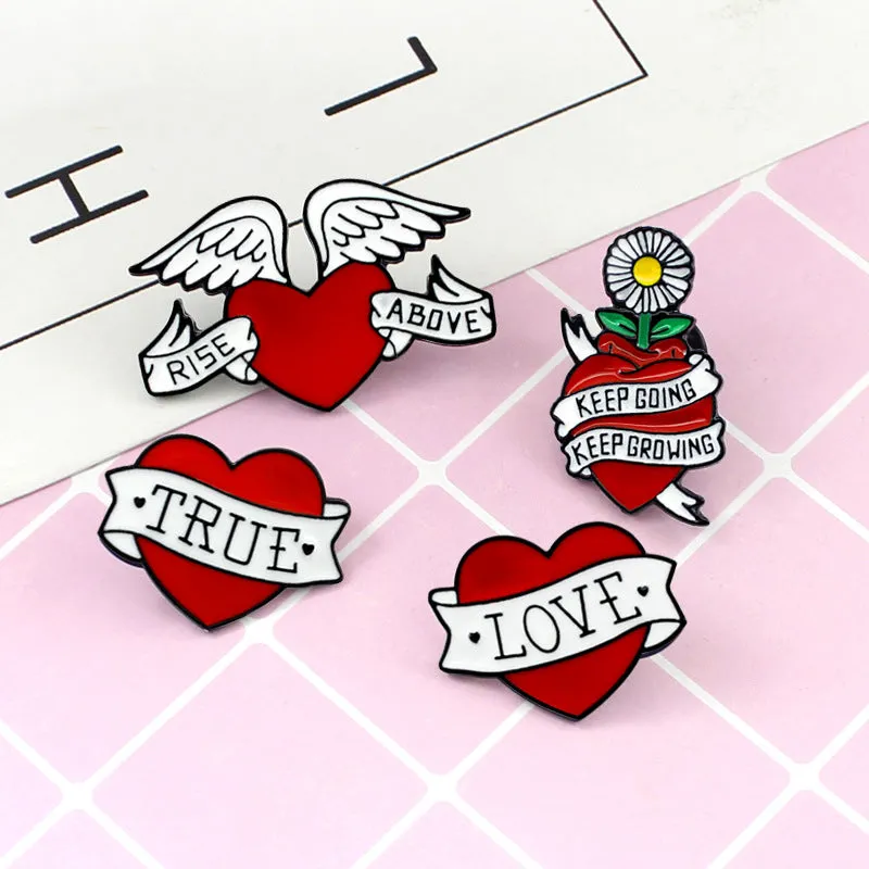 [True] Heart, Enamel Brooch Pin